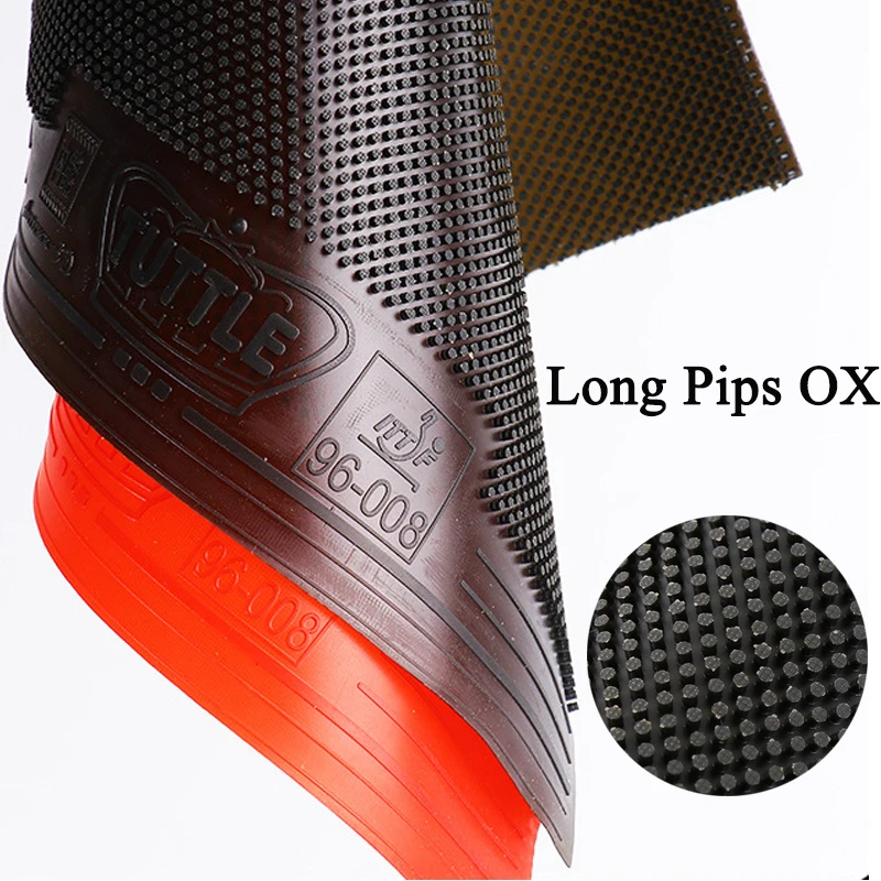 TUTTLE Autumn 3D Table Tennis Rubber OX Long Pips Unpredictable Spin Durable Ping Pong Rubber Without Sponge ITTF Approved