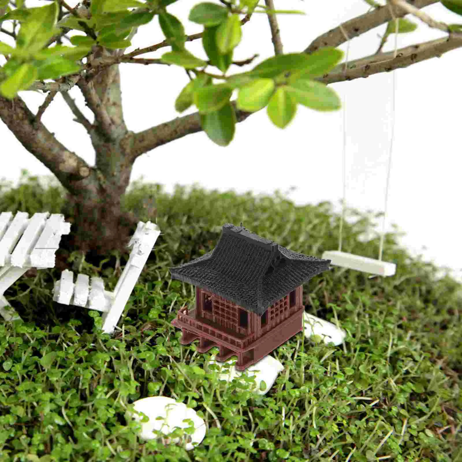 Rockery Water Absorption Stone Fish Tank Decor Aquarium Decoration Landscaping Pavilion Miniature Garden Statues Sculptures