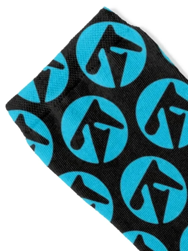 Aphex twin alternative style logo in blue Socks sheer sport Woman Socks Men's