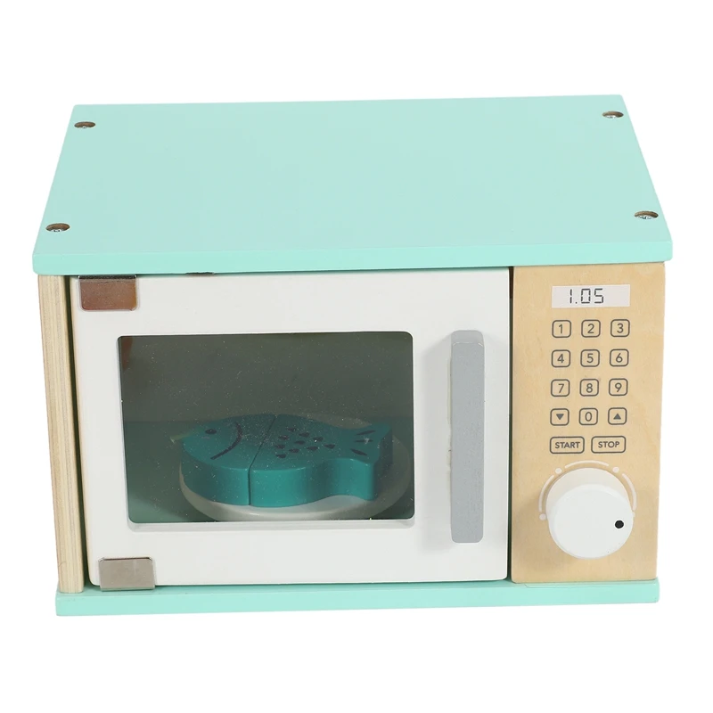 Ensemble de jouets de cuisine de simulation en bois pour enfants, maison de jeu, jouet d'éducation précoce, machine à café JxMachine, four Ju479