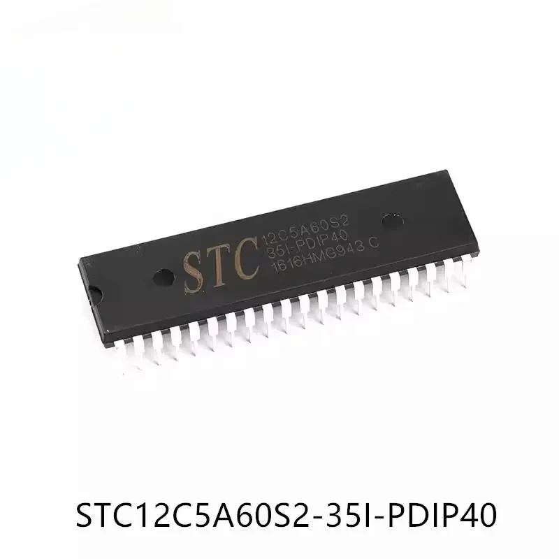 STC STC12C5A60S2-35I-PDIP40 STC12C5A60S2 35I PDIP40 12C5A60S2 Многопоследовательный однокристальный микрокомпьютер 8051 ISP EEPROM