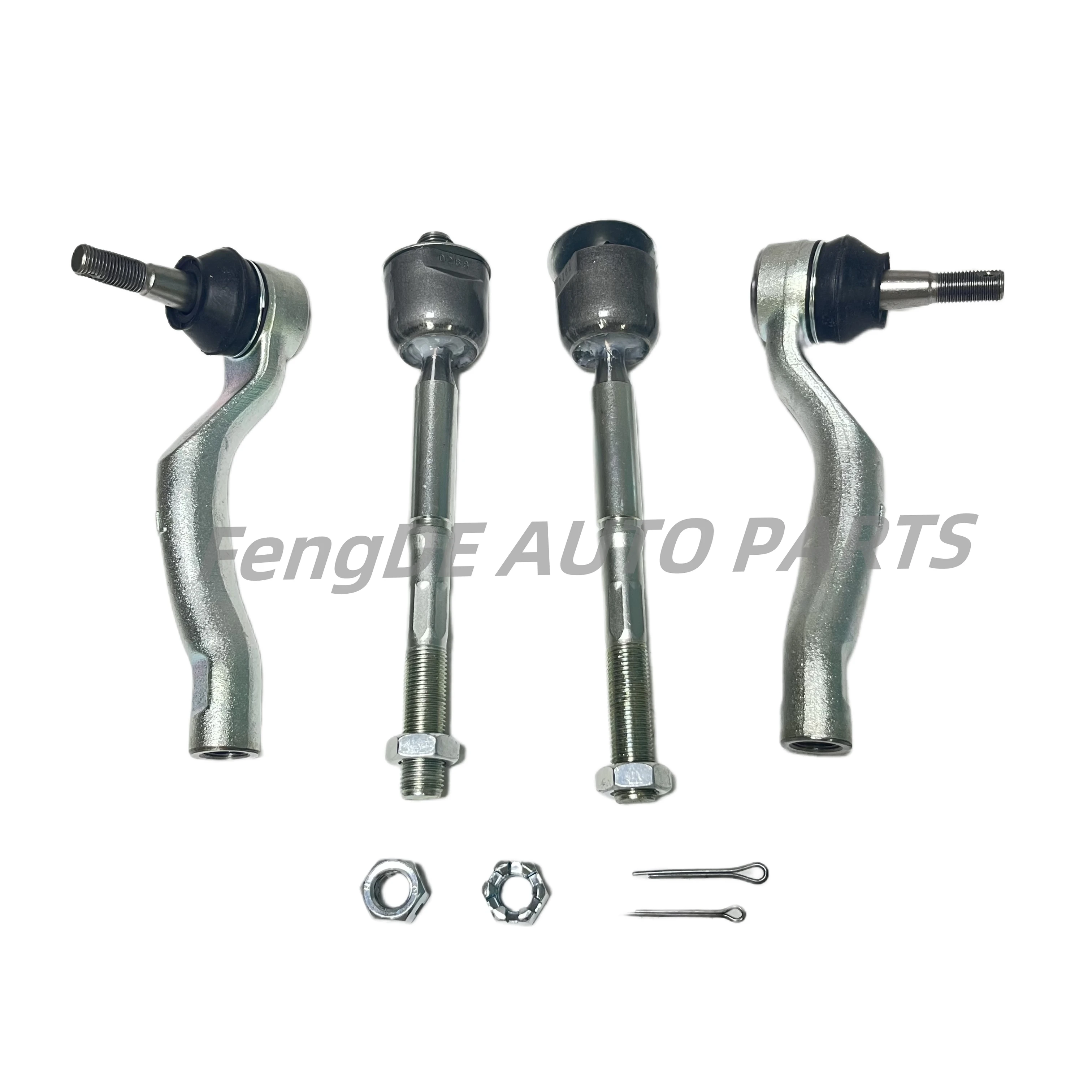 

4Pcs Power Steering Rack Front Axle Inner Steering Tie Rod Ends For Lexus LS600H/600HL 45460-59095 45470-59105 45503-59155