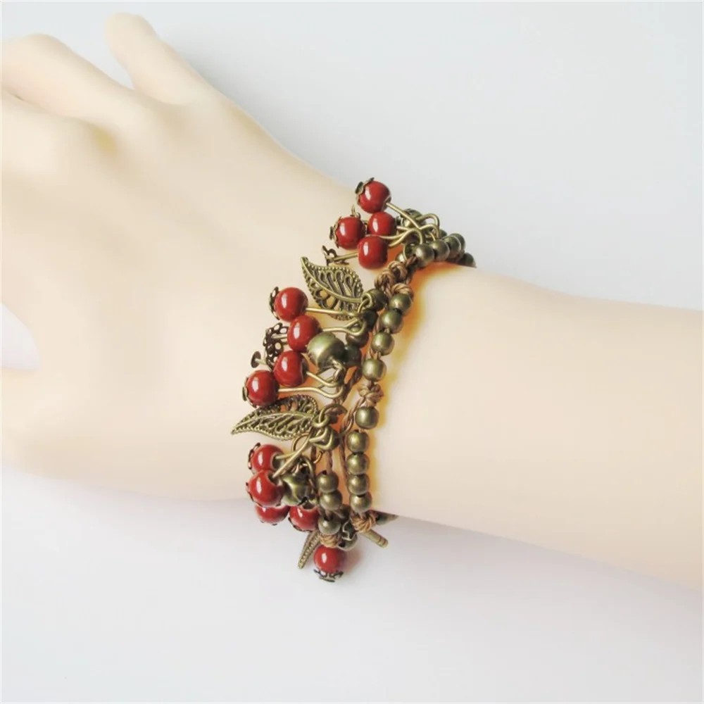 National Wind Restoring Ancient Ways Is The High Temperature Glaze Ceramic Handmade Trinkets Women's Fashion Bracelets