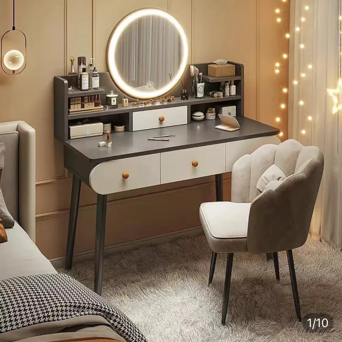 

Dressing Table, Bedroom, Small Makeup Table, Makeup Cabinet, Small Unit Rental House Makeup Table, Dressing Table