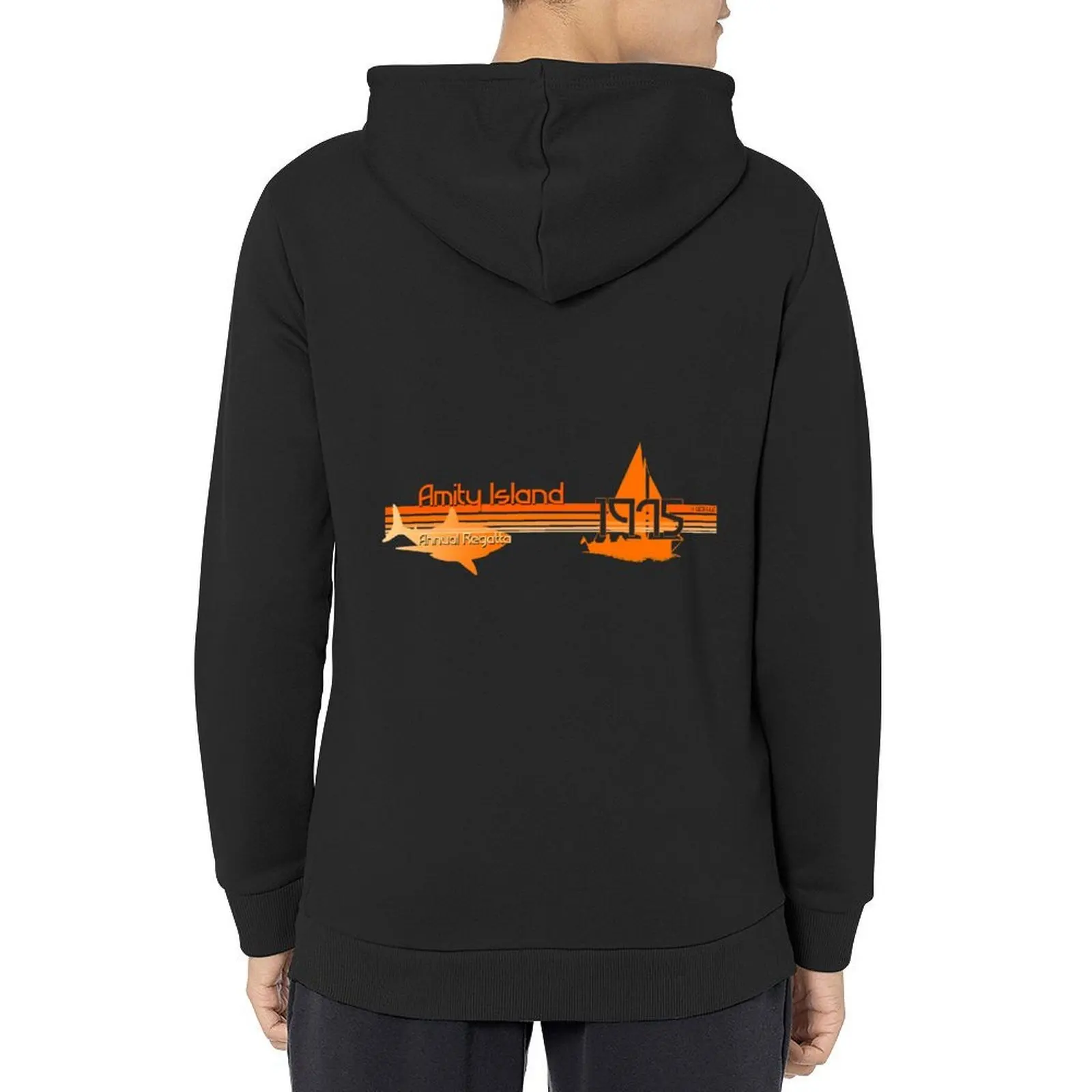 

Jaws: Amity Island Annual Regatta 1975 [Orange] Hoodie blouse men's clothing clothes for men men's autumn clothes mens hoodie