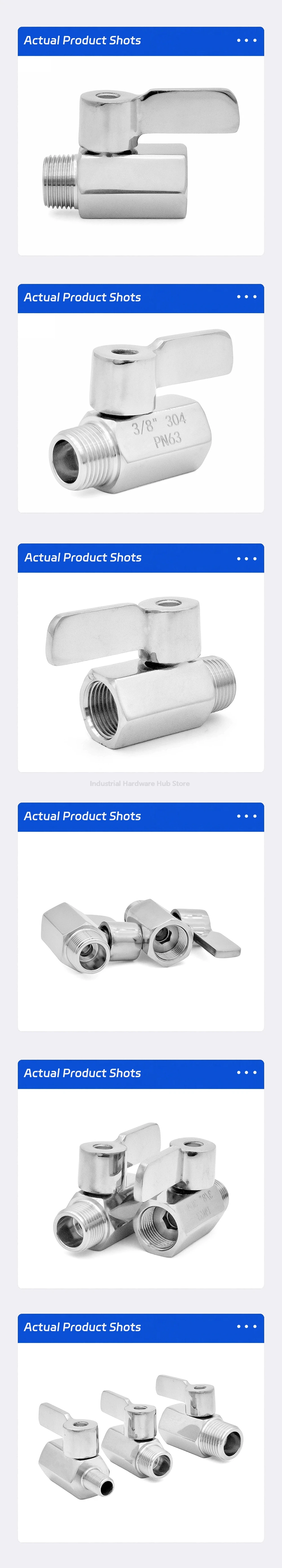 Mini-Kugelhahn aus Edelstahl 304/316L, 1/8 Zoll, 1/4 Zoll, 3/8 Zoll, 1/2 Zoll, 3/4 Zoll, 1 Zoll BSPT NPT-Innengewinde, Industrieventil für Wasser/Öl – Detail 14