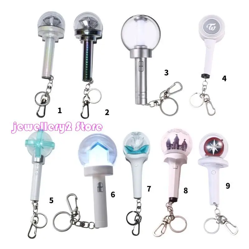 C9GF متعددة الاستخدامات LED Keychain القلادة تزين لطلاب الحفلات الموسيقية ومشجعي الرياضة