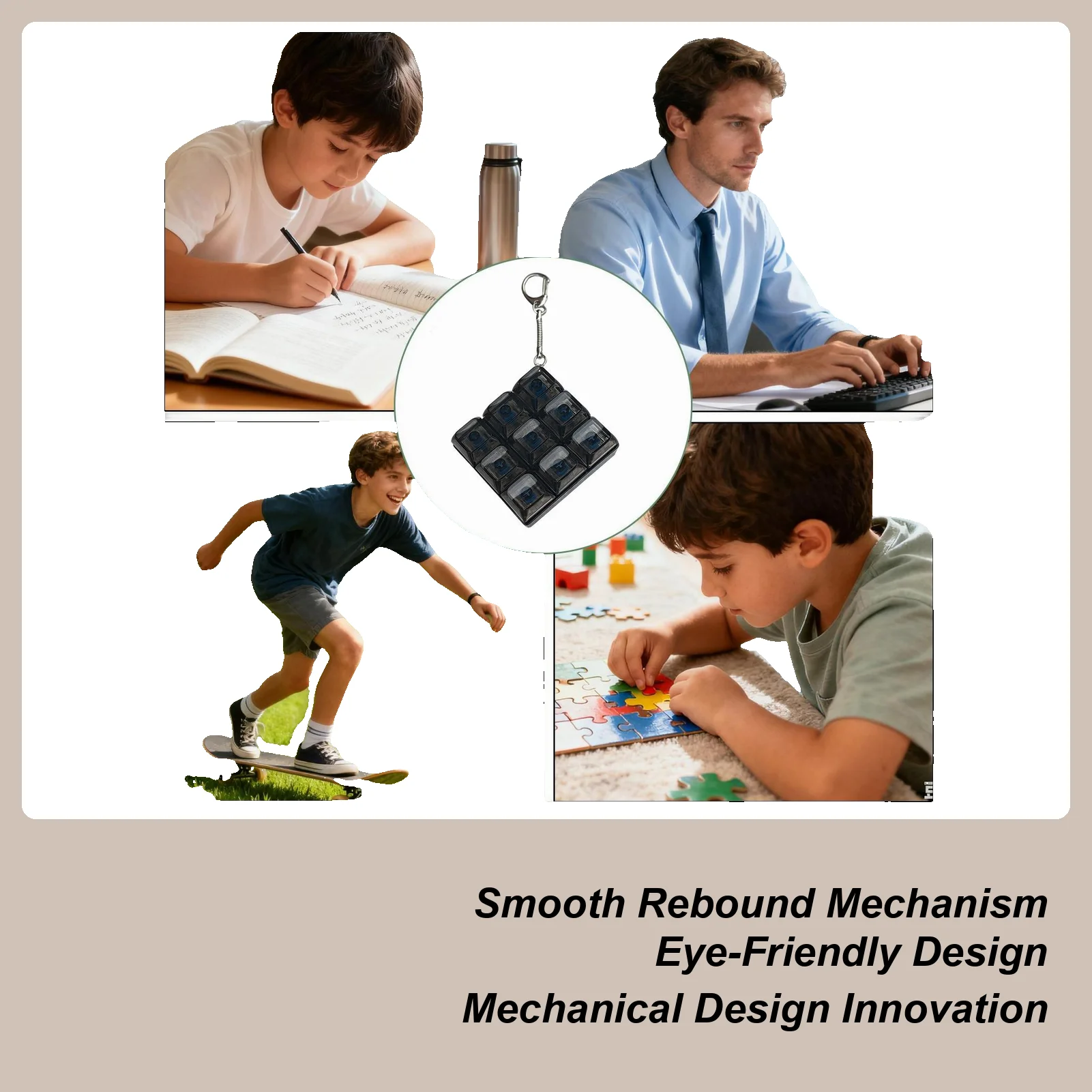 9 مفاتيح لوحة المفاتيح الميكانيكية محور اختبار إصبع لوحات المفاتيح مفتاح لعبة الإجهاد الإغاثة تململ زر اللعب Keycap المفاتيح هدية #1