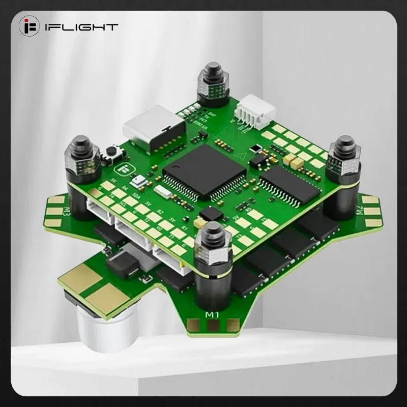 

Контроллер полета IFlight BLITZ STM32 F722 F7 с BLITZ E55 55A 4-в-1 ESC 2-6S DShot150/300/600/MultiShot/OneShot для FPV