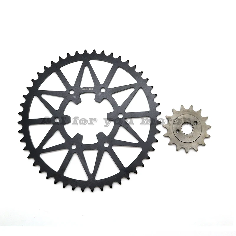 48T-15T-520 Motorcycle Front Rear Chian Sprocket For KTM DUKE 390 390 Duke 2013-2018 RC390 2014-2018 390 RC R 2018