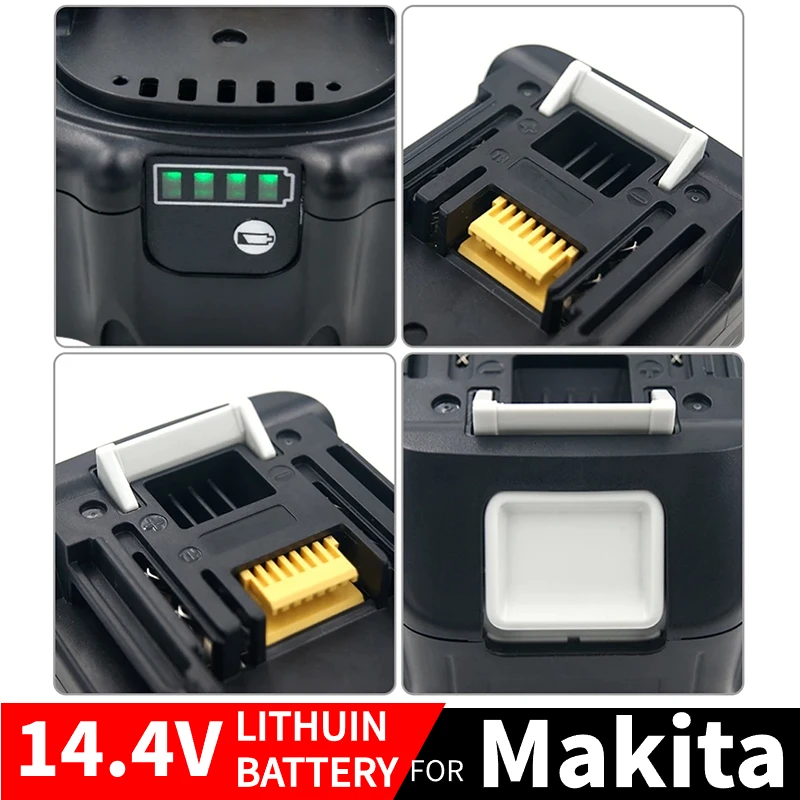 14.4V oryginał dla Makita 6AH akumulator litowo-jonowy bateria do narzędzi Makita 14V elektronarzędzia 5.0Ah baterie BL1460 BL1430 1415 194066-1