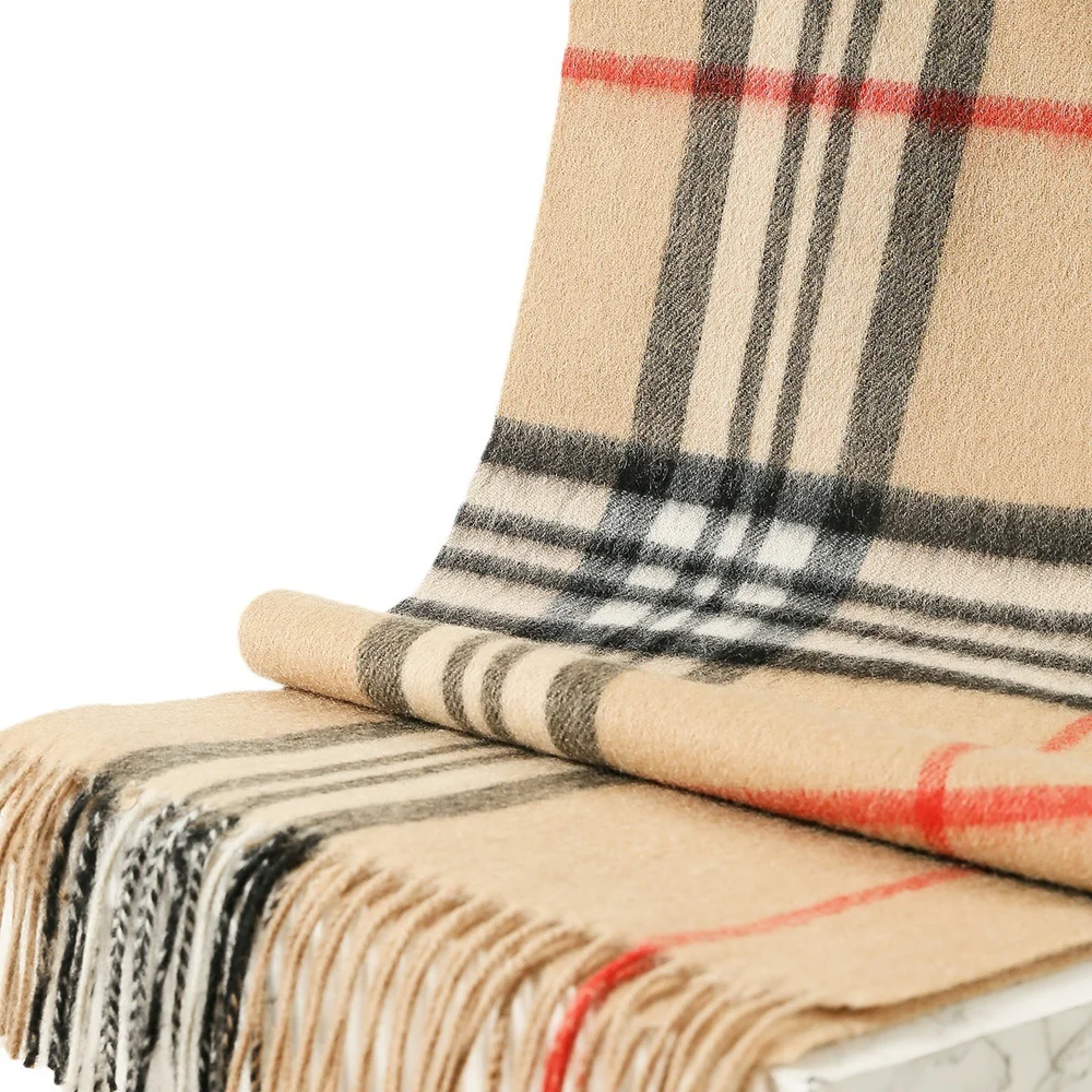 2025 جديد الخريف والشتاء المرأة الراقية تحسس تنوعا حقيبة الموضة الصوف الخالص الكشمير وشاح شال كبير الحجم #5