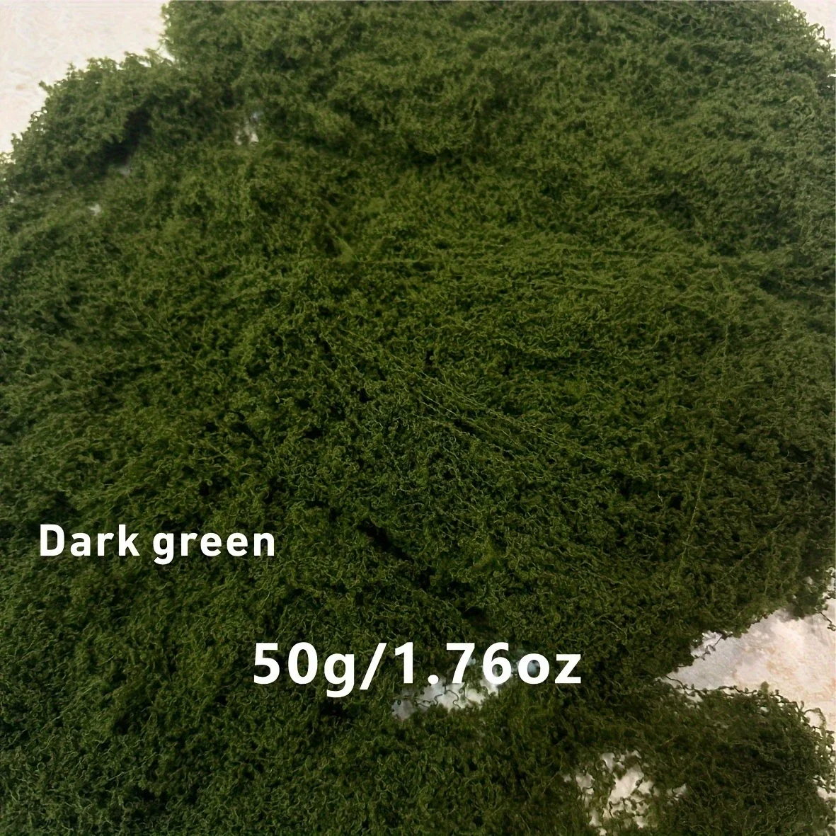 50 g künstliches Moos, DIY-Handwerk, Gras, künstliches Moos, künstliches konserviertes Moos, grüne Pflanzen, Heimzimmer, Garten, Dekor, Mini-Landschaft, künstliches Gras – Detail 7