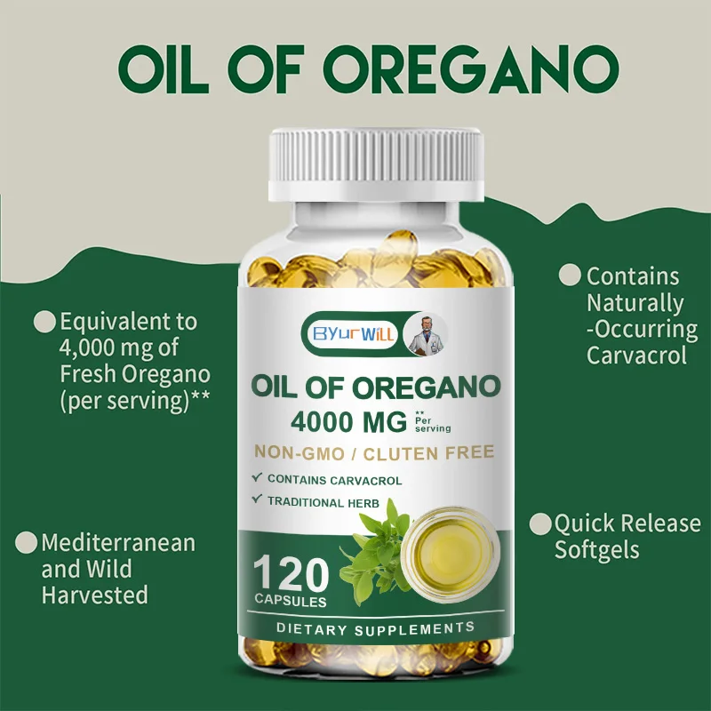 Oil of Oregano (4000 MG) – Expert-Formulated with Carvacrol for Daily Wellness, Gut Health & Immune Defense, Gluten-Free