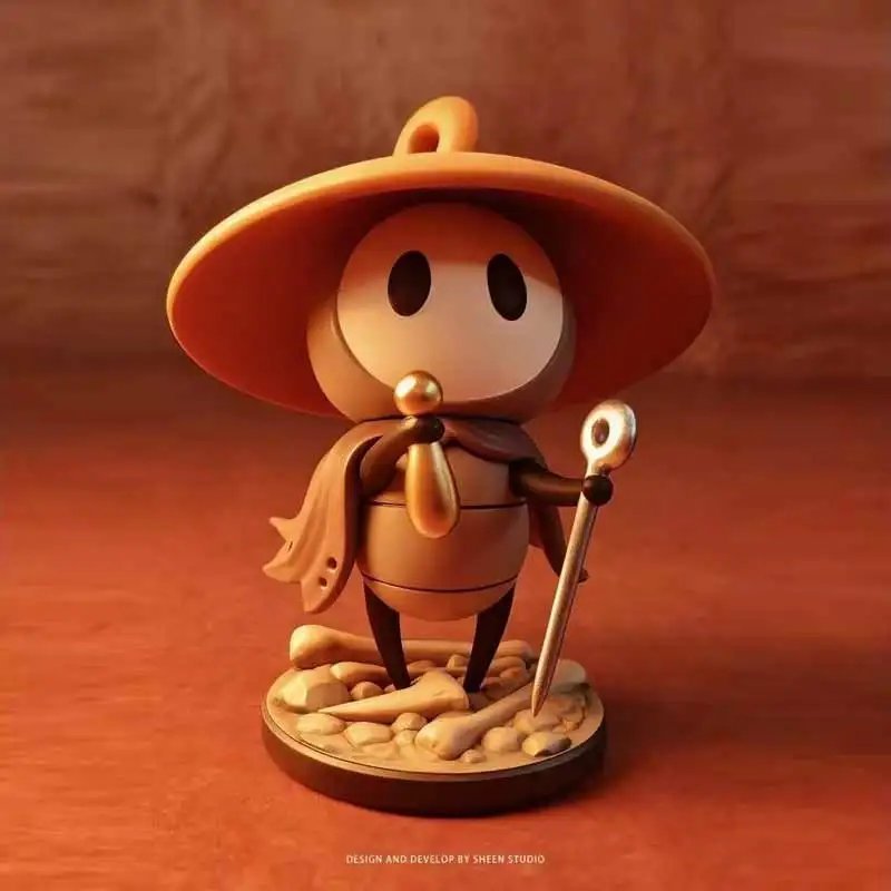 12cm The Hollow Knight Serie Spielcharakter Silksong Sherma Desktop-Ornament Modell Spielzeug PVC-Material Sammlerstück Geschenke