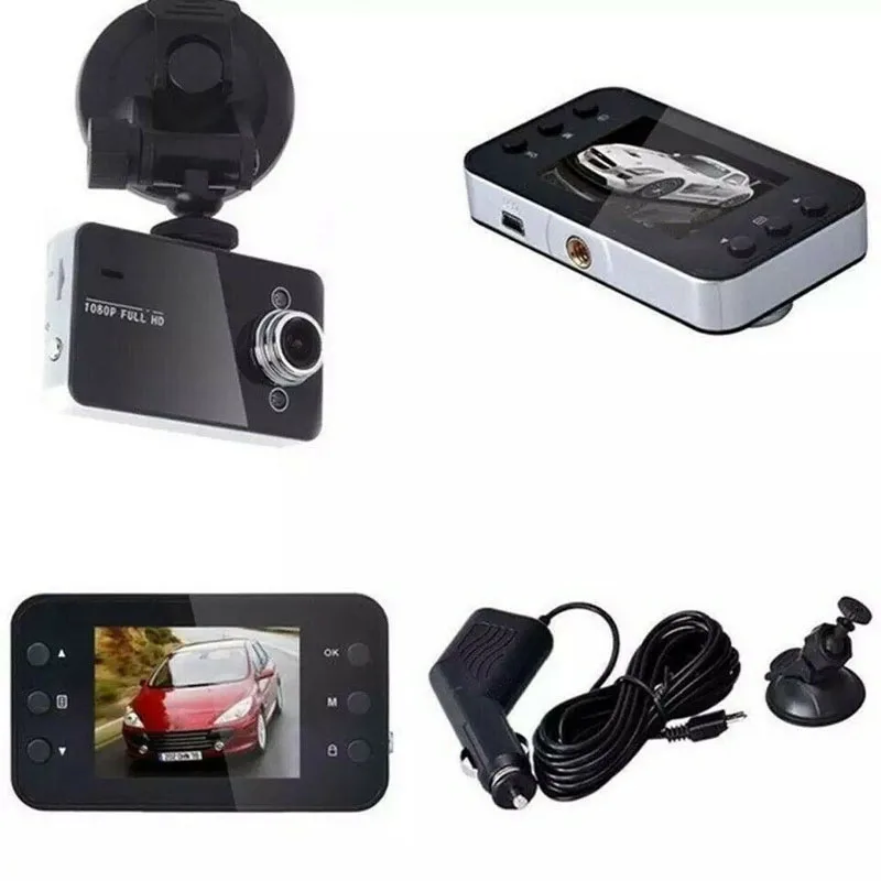 K6000 1080P Full HD видеорегистратор с ИК-подсветкой ночного видения, циклическая запись, автомобильная видеокамера с обнаружением движения, автомобильный видеорегистратор, угол обзора 140 градусов