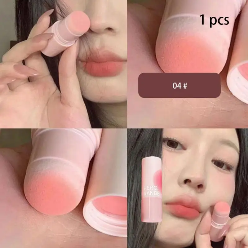 Double-Ended Blush Stick weiches Gesicht aufhellen Kontur Schatten Rouge Puder Pfirsich rosa Wange Tönung Frauen Make-up Kosmetik