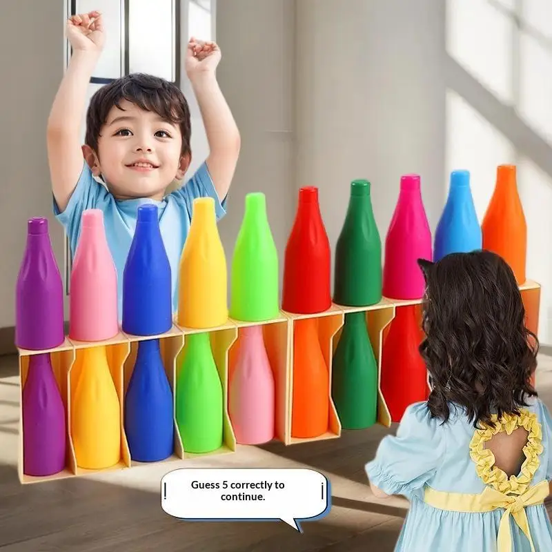 1/2/4 Sets Early Education Logical Thinking Games Drink To Drink Color Sorting Cup Color Matching Classification Montessori Toys