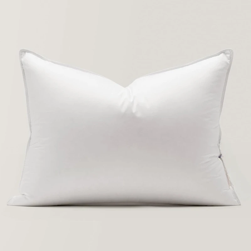 White Down Pillow - Made in Canada, 400 Thread Count 100% Cotton Shell, 700 Fill Power Down Bed Pillow, Soft Sleeping Pillow