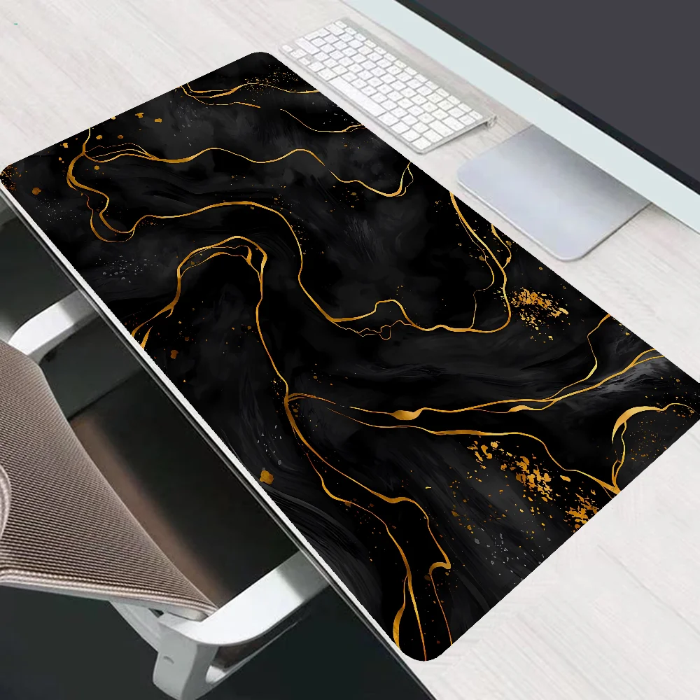 GOLD SLATE Mousepad Gamer 900x400 Mause Pad Gaming Setup Accessories Mouse Mats Computer Mat Desktops Keyboard Extended Desk Xxl