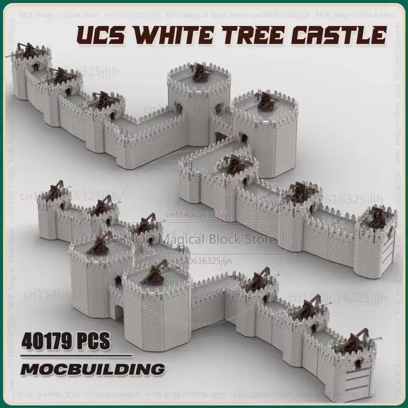 

UCS White Tree Moc Building Blocks Famous Castle Architecture Technology Bricks Large Model DIY Assembly Collection Toys Gifts