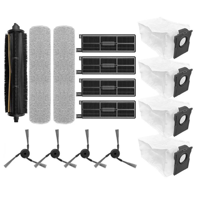 

【СПЕЦИАЛЬНЫЙ ПОДАРОК】Запасные аксессуары для Mova Z50 Ultra/Z5 Pro/Z5: мешок для сбора пыли, трёхсторонняя щетка, насадка для влажной уборки, запасные части для робота-пылесоса.