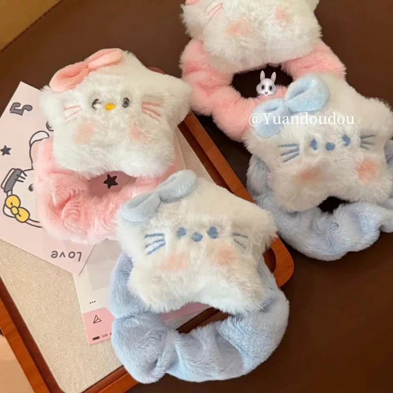 アニメ   ハローキティ   かわいい   ぬいぐるみヘアロープ   女の子   ヘアクリップ   ポータブル   高品質   スターキティヘッドバンド   ヘアアクセサリー   贈り物