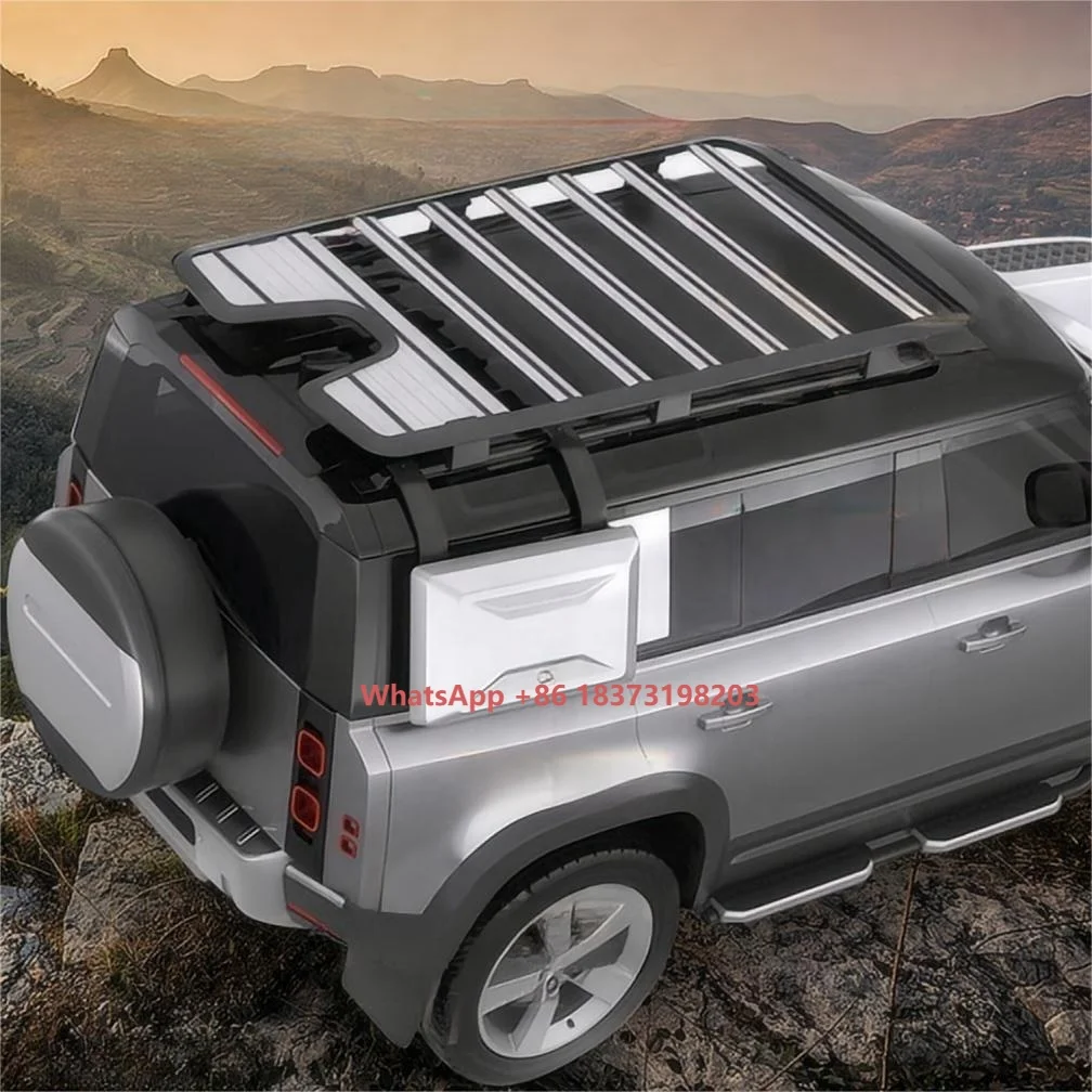 

Defender 90 110 Aluminum 4x4 Car Parts Accessories Rooftop Cargo Basket Off Road Roof Rack