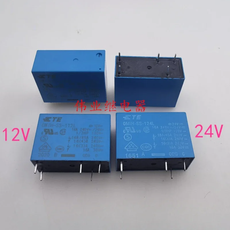 

（Brand-new）1pcs/lot 100% original genuine relay:OMIH-SS-112L OMIH-SS-124L 12V 24V 5pins 16A