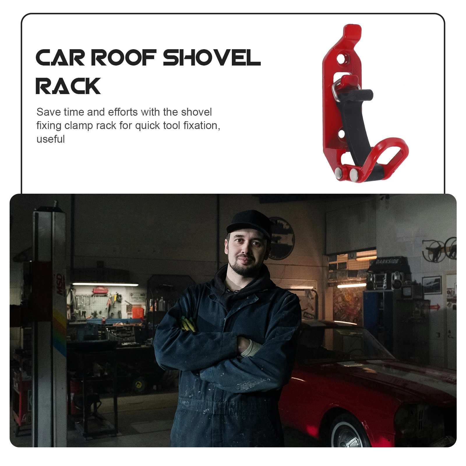 

2pcs Folding Hinge Hardware Fittings Roof Rack Shovel Mount Stand Metal Car Shovel Holder Clamp Rack For Truck Wall Ladder Tool