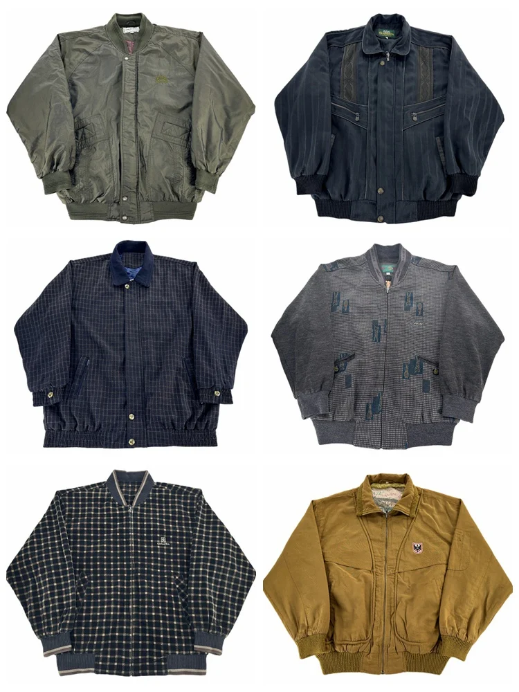 

Винтажная бейсбольная куртка в стиле ретро, спецодежда, потертая верхняя одежда, молодежная модная хлопчатобумажная ткань, теплая молодежная одежда, весна-осень-зима