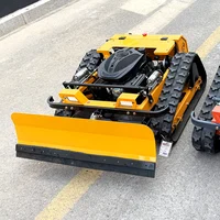 Customized Remote-controlled Lawn Mower Robot, High HP 225CC, Zero-turn, Self-propelled Lawn Mower with Snow Shovel 3