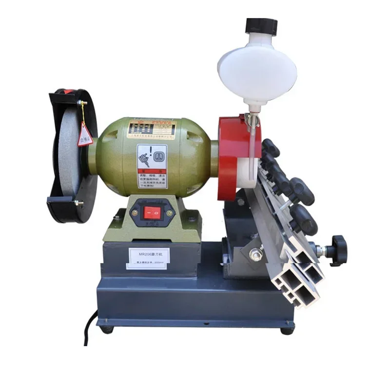 MR206 Electric Woodworking Knife Sharpener 220V 550W Precision Linear Multifunctional Horizontal Grinder for Tool Sharpening