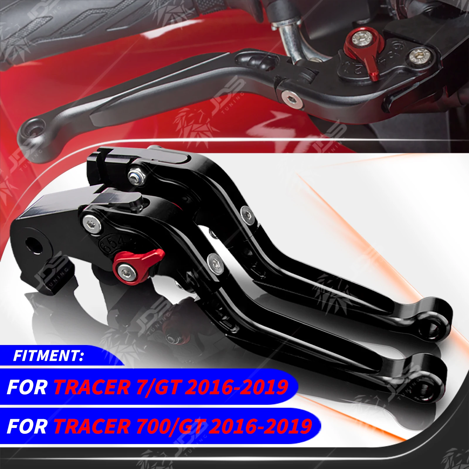 

Для Ямаха Yamaha TRACER 7/700/GT 2016-2019 Набор рычагов стояночного тормоза, складные рычаги с стопором для стояночного замка, аксессуары