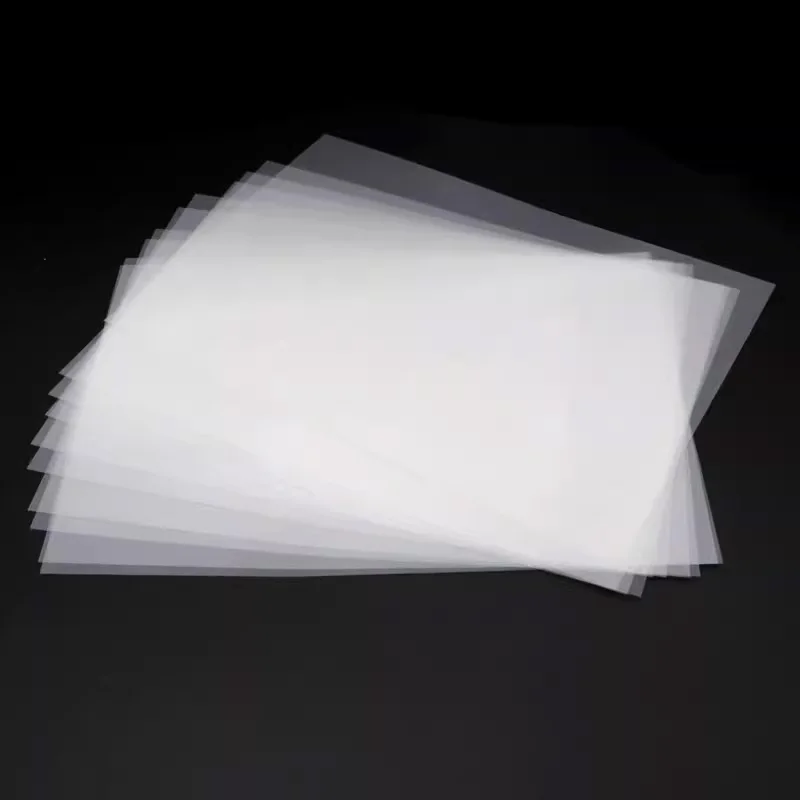 A4 A3 DTF Transfer Film Paper 100 Sheets Transparent Double-Side Adhesive Film Transfer For DYI Direct on T-Shirts Bags PET Film