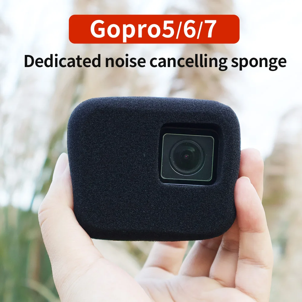 Suitable for DJI GoPro 5/6/7 sports cameras, riding windproof covers, height sponge protection, noise reduction, and noise reduc