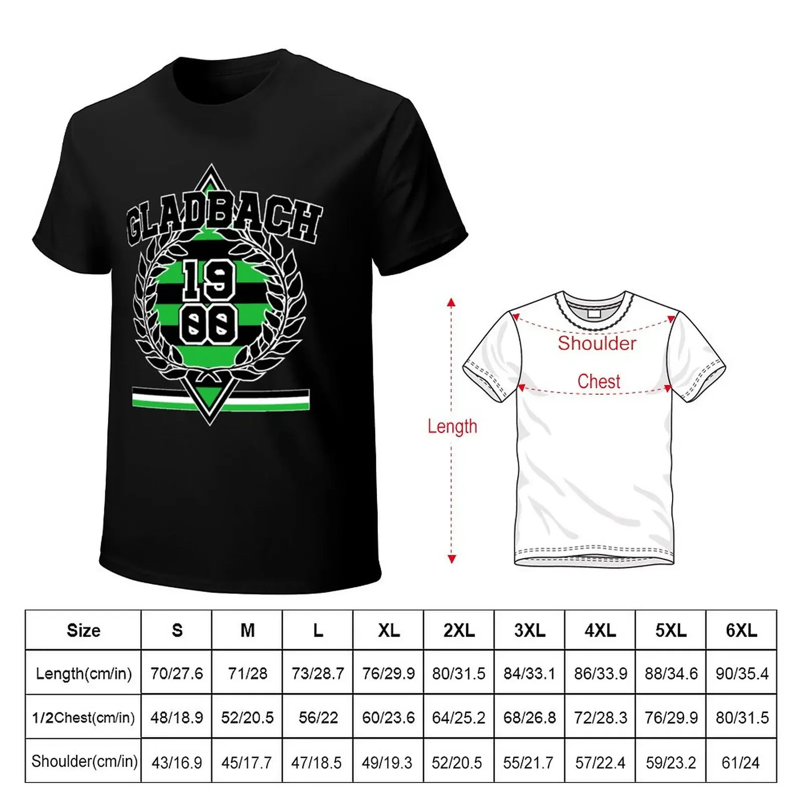 Gladbach 1900 Gladbacher M?nchengladbach gift T-Shirt summer clothes blacks funny t shirts for men