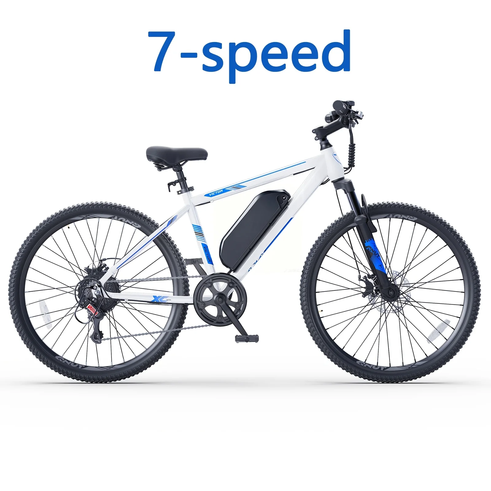 QNUT Electric Bicycle Peak 1000W Motor 26' Victor Mountain Lightweight Ebike, 36V7.8Ah Removable Battery Electric Bike Up to 40-60 Miles E Bikes Commuter E-MTB for Teens Men Women image 3