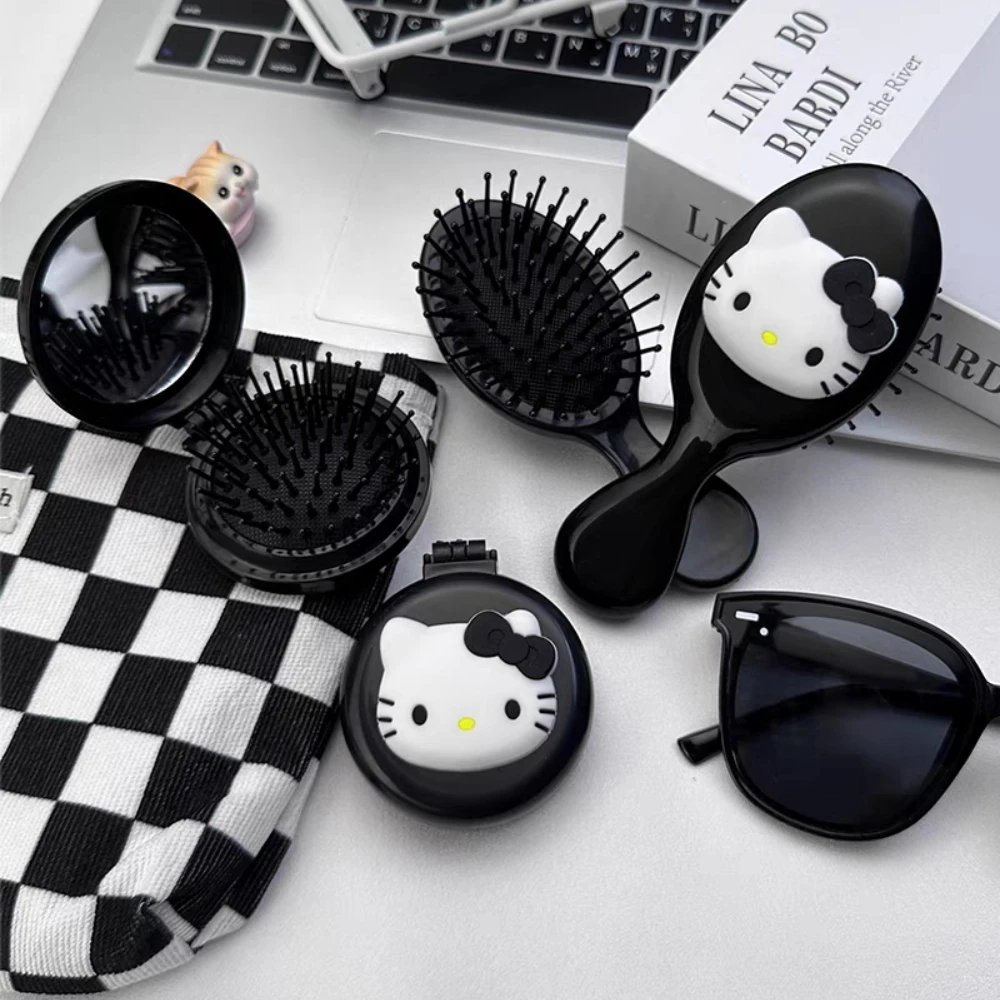

Sanrio Hello Kitty Airbag Comb Kawaii Kt Cat Cartoon Home Massage Combs Travel Portable Small Combs Girls Birthday Gifts