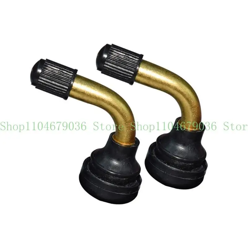 652F PVR40 50 60 70 Tire Valves Stem Wheel Tyre Valves Stem with Caps for Scooter Tubeless Tires Replacement Accessory 1 Pair
