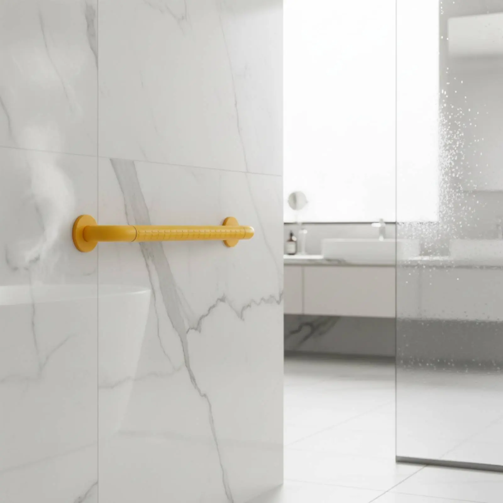 

Anti-Slip Bathroom Grab Bar Fall Avoidance Anti-Slip Support Rail Wall Mounted Handrail Waterproof Wall-Mounted Support Rail