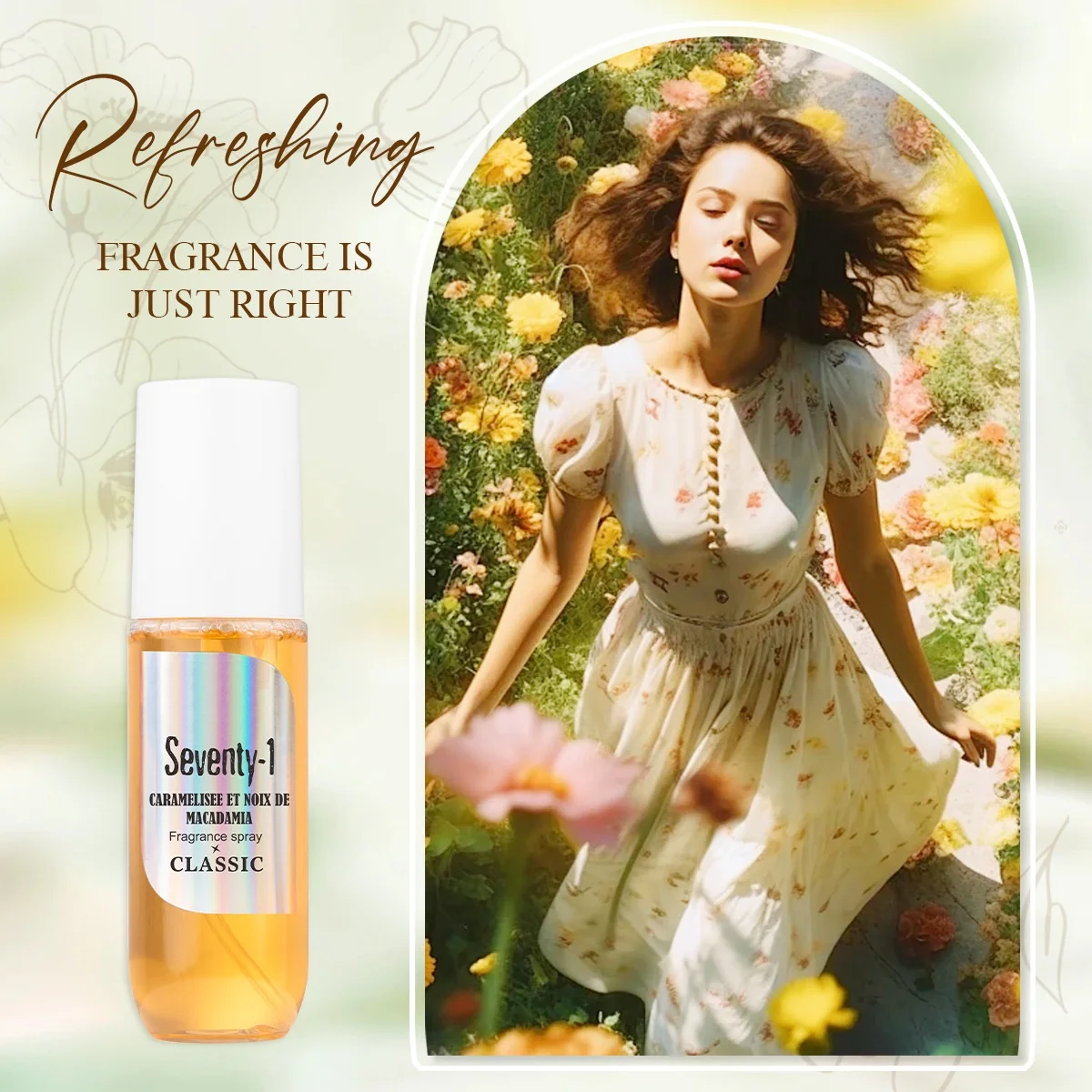 

The latest best-selling fragrance without alcohol, with long-lasting fragrance.