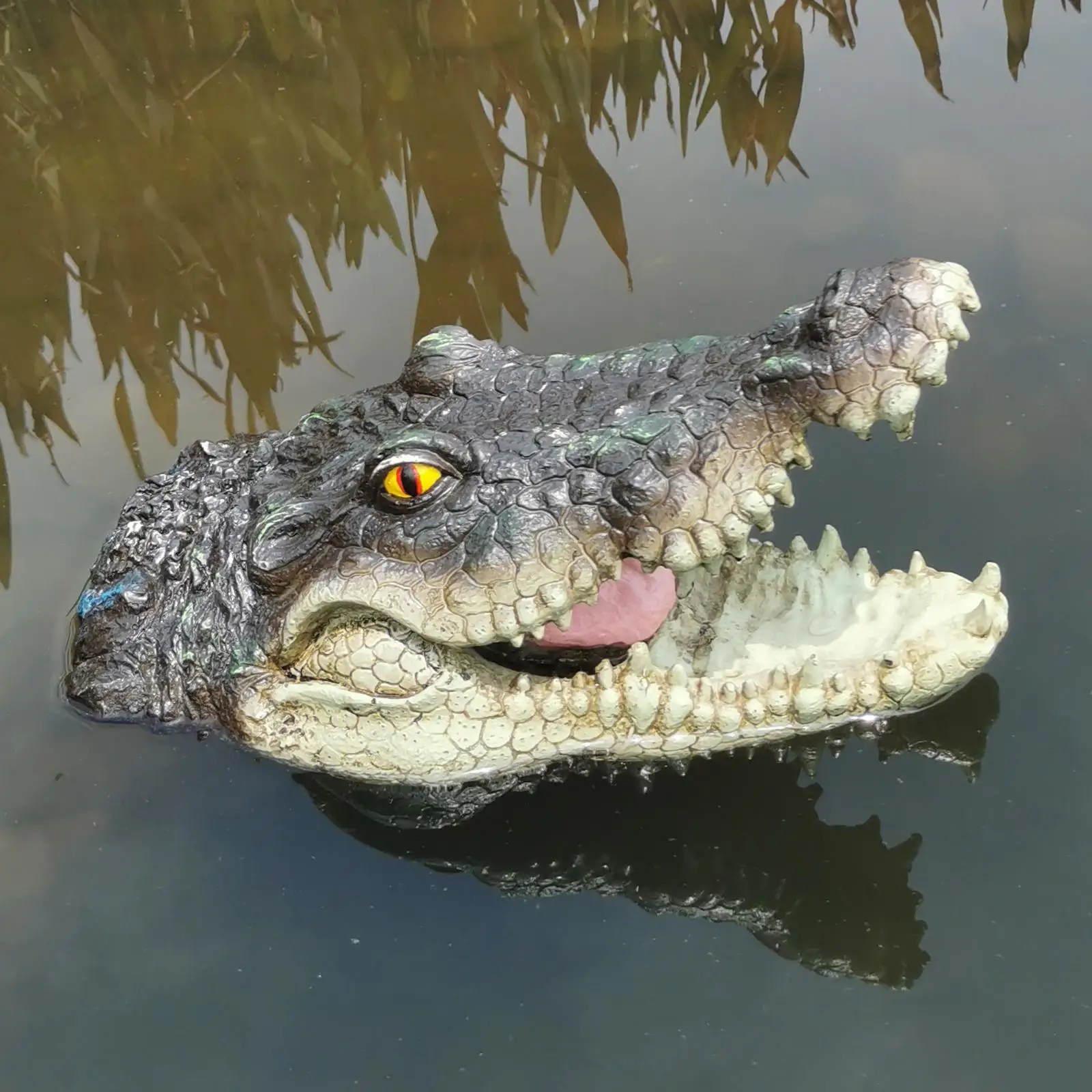 Alligator Floating Crocodile Decoy Ornament Great for Pool Ducks Birds