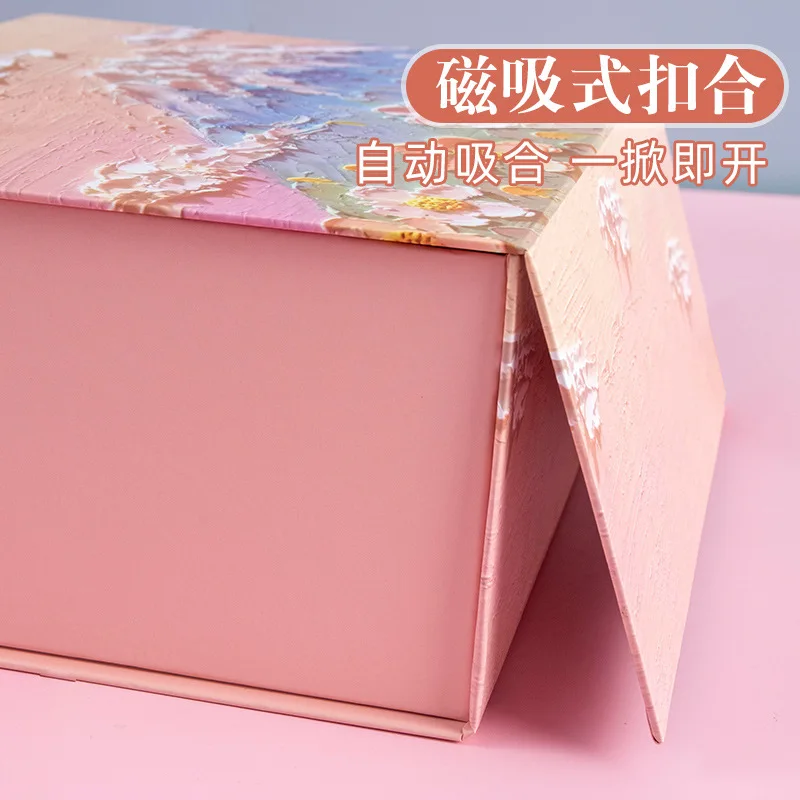 Customized. Yunshan Petal Box Teacher's Day Box Cute Beautiful Pink Packing Box Large Birthday Box