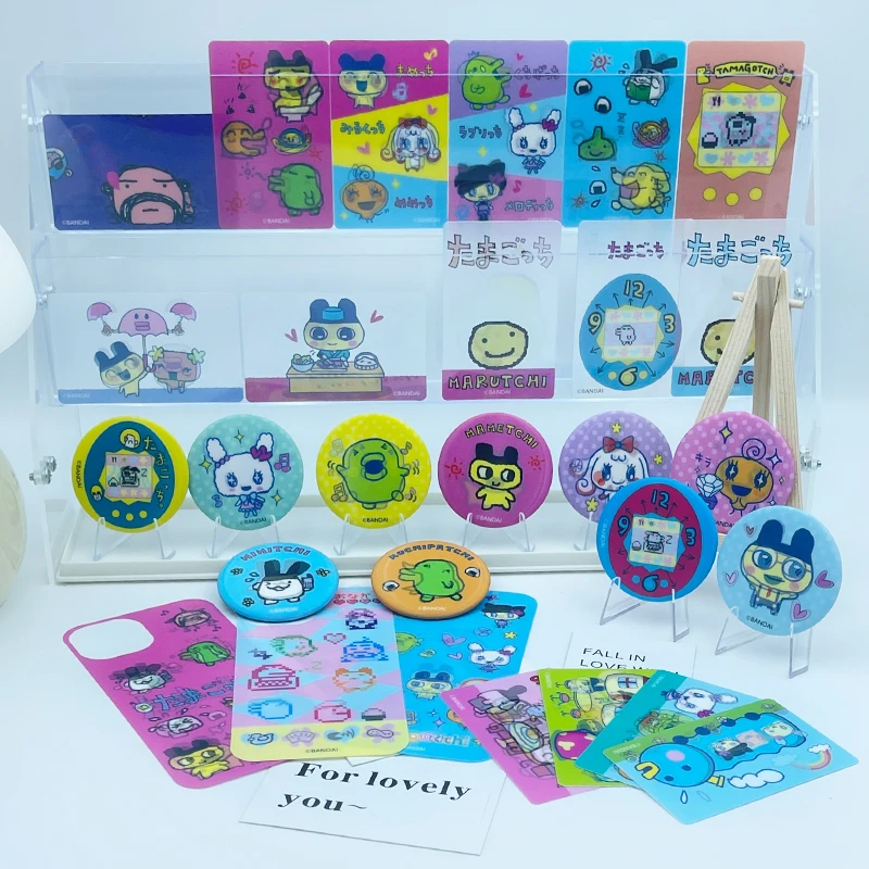 نموذج جديد تماغوتشي الكرتون صريف بطاقة شفافة تغيير لون أنيمي محيط بطاقة الهاتف الكمبيوتر Diy لاصقة تزيين