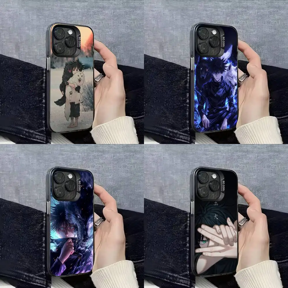 

J-Jujutsu Kaisen M-Megumi Fushiguro Phone Case For iPhone 17,16,15,14,13,12,11,Pro,Max,Plus,E,SE4,Air,Mini Black IMD Cover