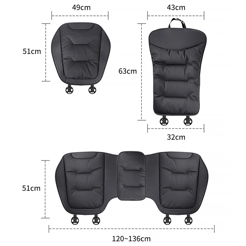 2025 جديد وسادة مقعد السيارة لمرسيدس بنز A/B/C/E/S الفئة W206 W220 W205 W211 W212 W201 الداخلية وسادة مقعد وسادة واقية