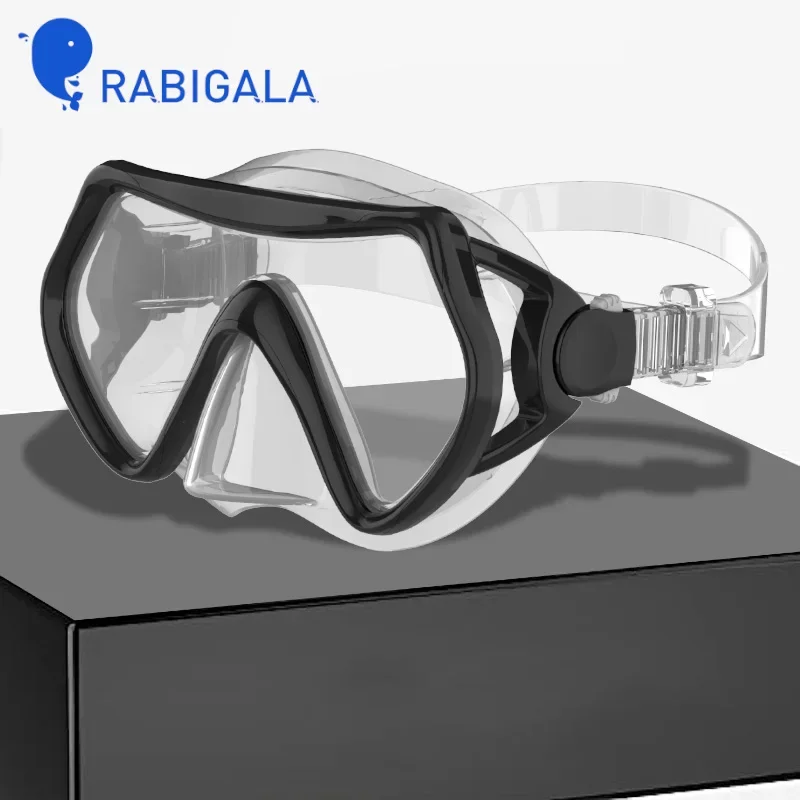 RABIGALA Diving Mask Snorkeling Set and Mask Anti Fog 180 Degree Seaview, Swimming Training Equipment for Junior Kids Boys Girls