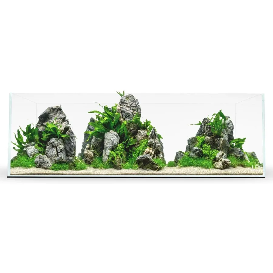 Ultra Clear Rimless Fish Tank 3.4GAL with Mitered Edge