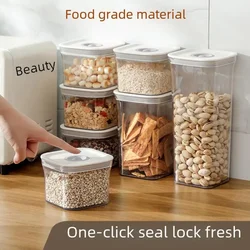 Sealed Food Storage Tank Clear Grain Cereal Coffee Bean Dried Fruit Container Airtight Canister Food Grade Preserve Keeper Jar